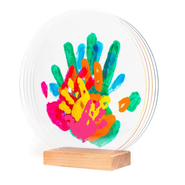 LouYou - Kit Empreintes de mains pour 6 personnes – Support Rectangulaire