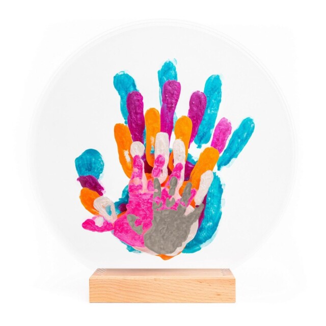 LouYou - Kit Empreintes de mains pour 6 personnes – Support Rectangulaire