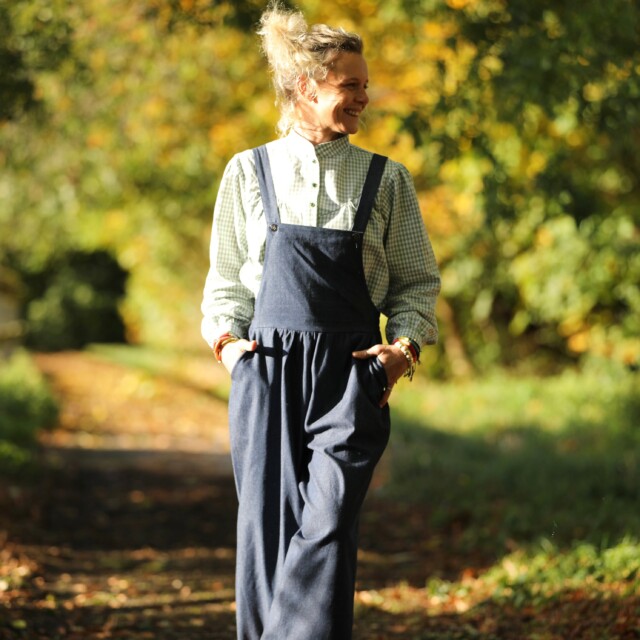 Quintessence - Salopette Isaure - jean brut