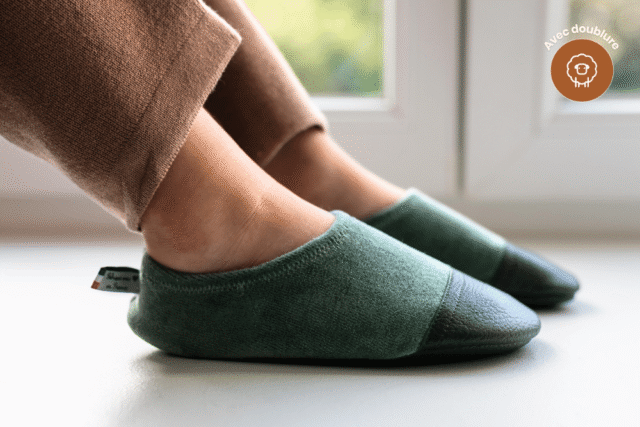 Les Pas Petits - Les Petits Velours Pyjama Gris vert