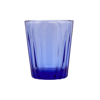 La Rochère - 6 verres à eau LA ROCHERE Ondes bleu cobalt gobelets