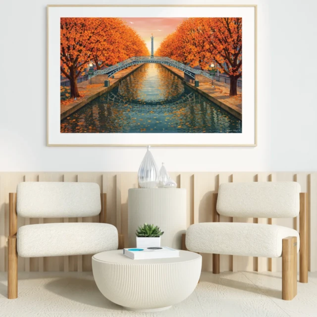 Foliove - Affiche Paris Canal Saint Martin