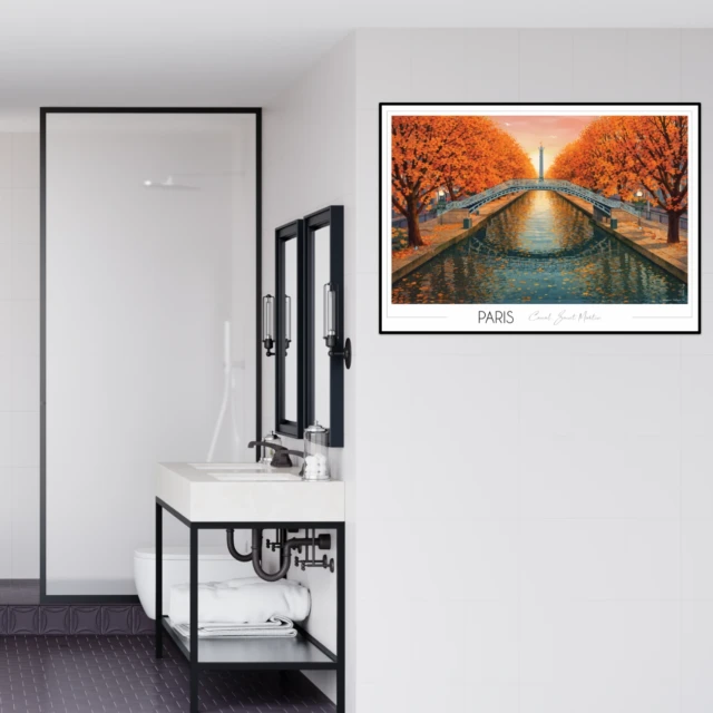 Foliove - Affiche Paris Canal Saint Martin