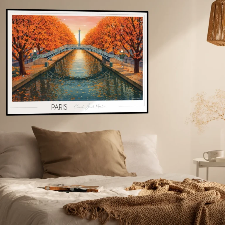 Foliove - Affiche Paris Canal Saint Martin