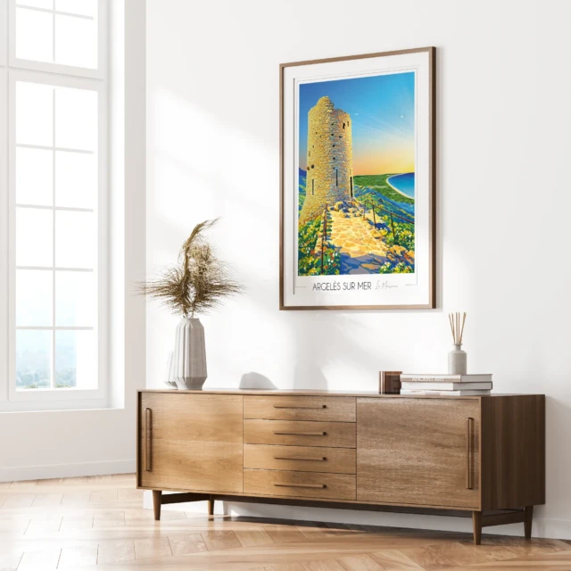 Foliove - Affiche Argelès sur mer - Tour de la Massane