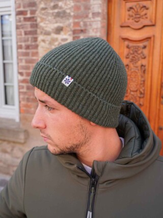 Maison Tricolore - Le Bonnet Ultime Homme en Laine   – Kaki