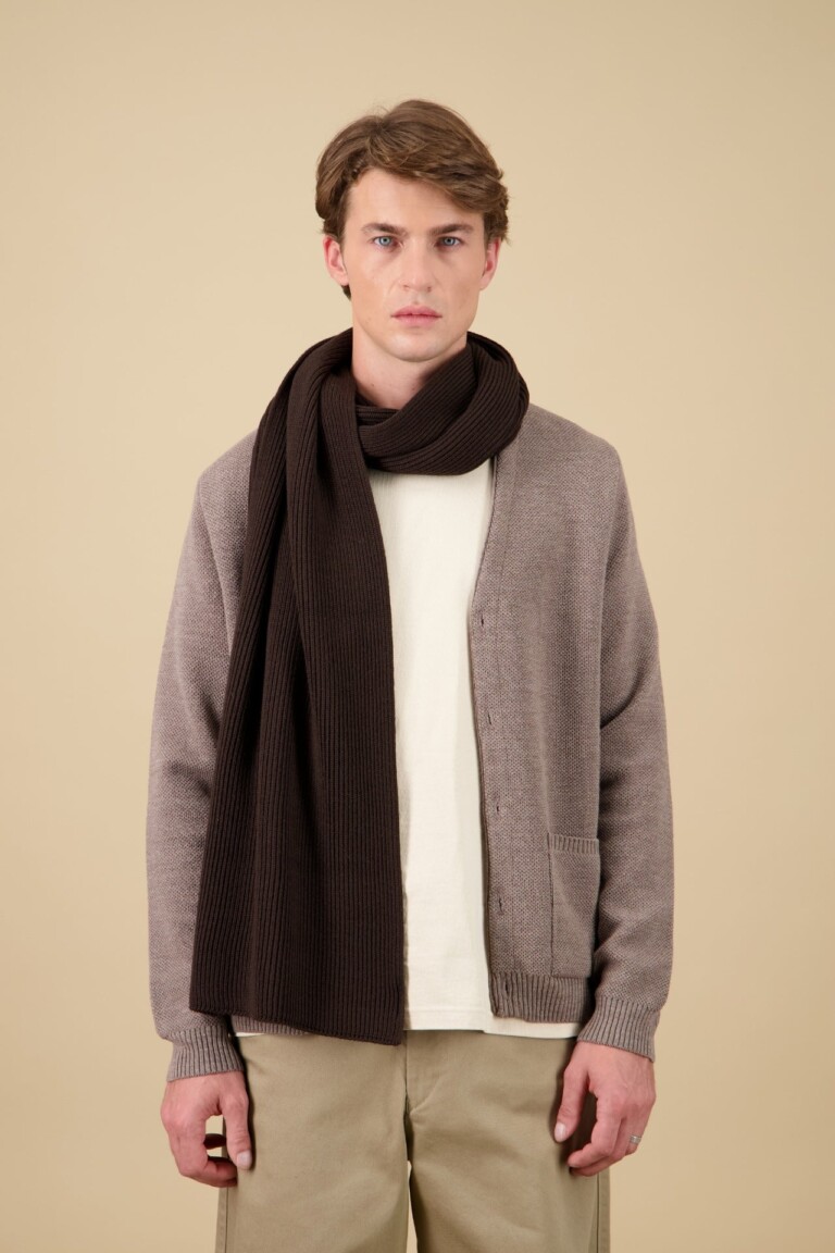 Nitto Knitwear - Echarpe Loris - Marron