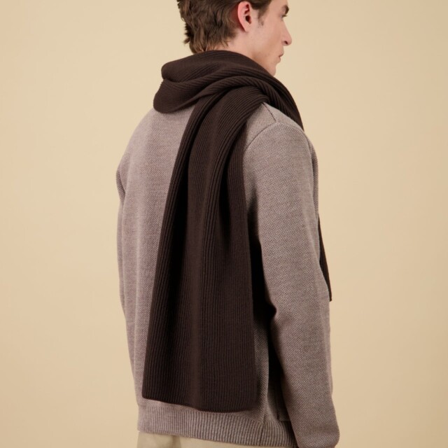 Nitto Knitwear - Echarpe Loris - Marron