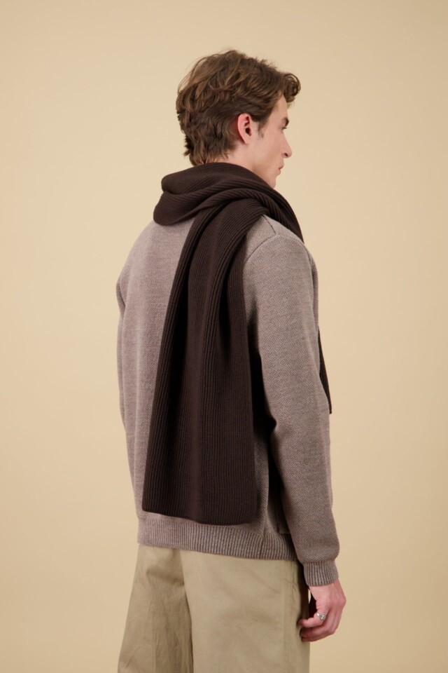 Nitto Knitwear - Echarpe Loris - Marron