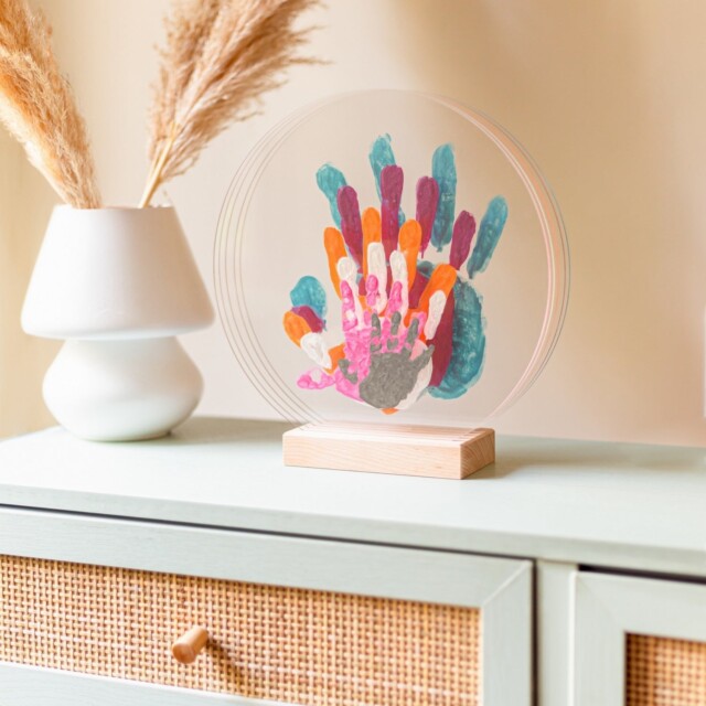 LouYou - Kit Empreintes de mains pour 6 personnes – Support Rectangulaire