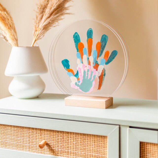 LouYou - Kit Empreintes de mains pour 6 personnes – Support Rectangulaire