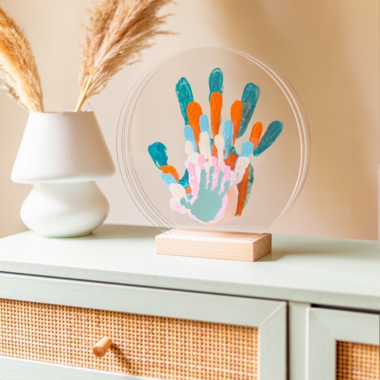 LouYou - Kit Empreintes de mains pour 6 personnes – Support Rectangulaire – Peps