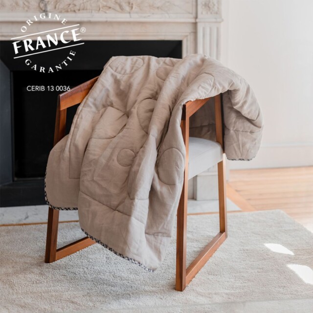 Loulenn - OUESSANT - Plaid naturel en laine française