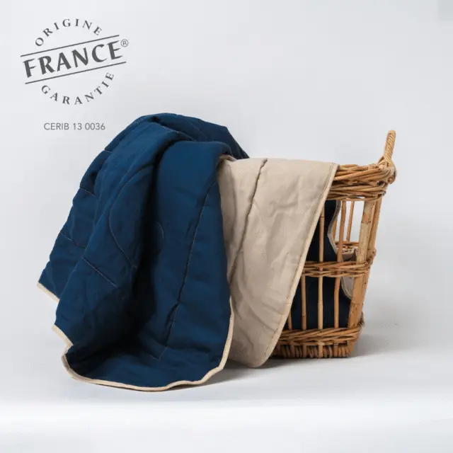 Loulenn - OUESSANT – Plaid naturel en laine française