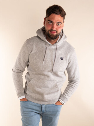 Maison Tricolore - Le Sweat à Capuche Homme en Coton Bio – Gris