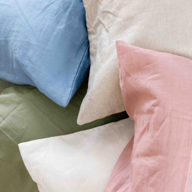 Loulenn - Taies d'oreiller x2 en lin lavé français