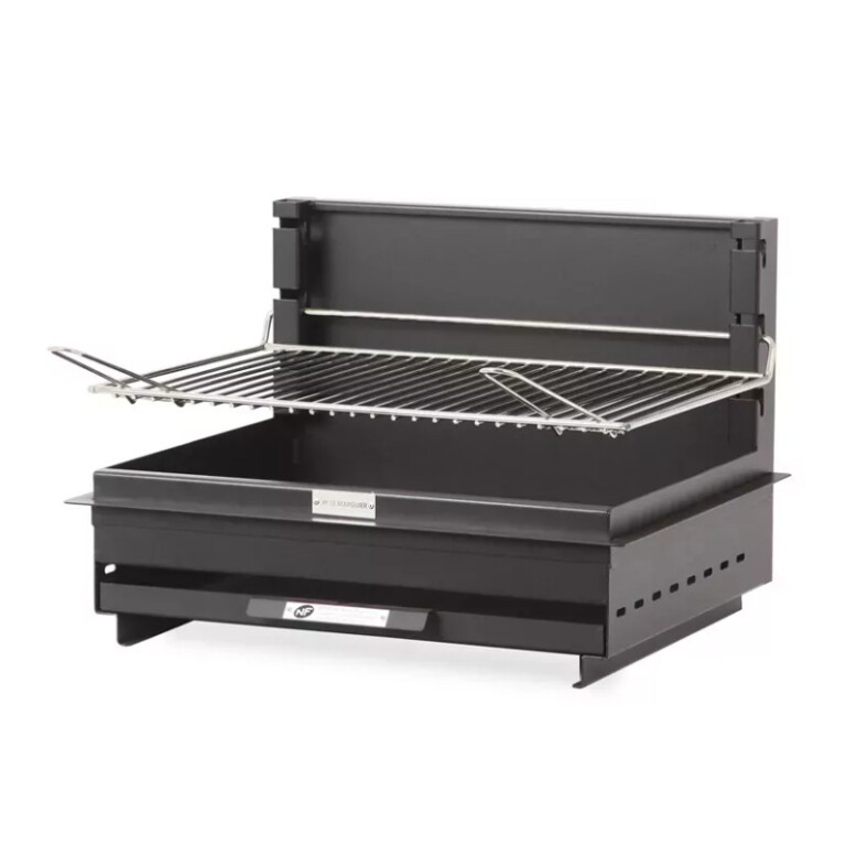 LE MARQUIER - Barbecue XL LE MARQUIER Double foyers en acier avec chariot
