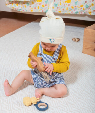 Ardelaine - Bonnet lutin en laine mérinos pour enfant