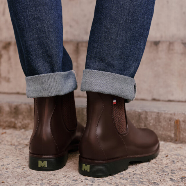 Montlimart - BOOTS MONTPLUIE MARRON JACQUARD