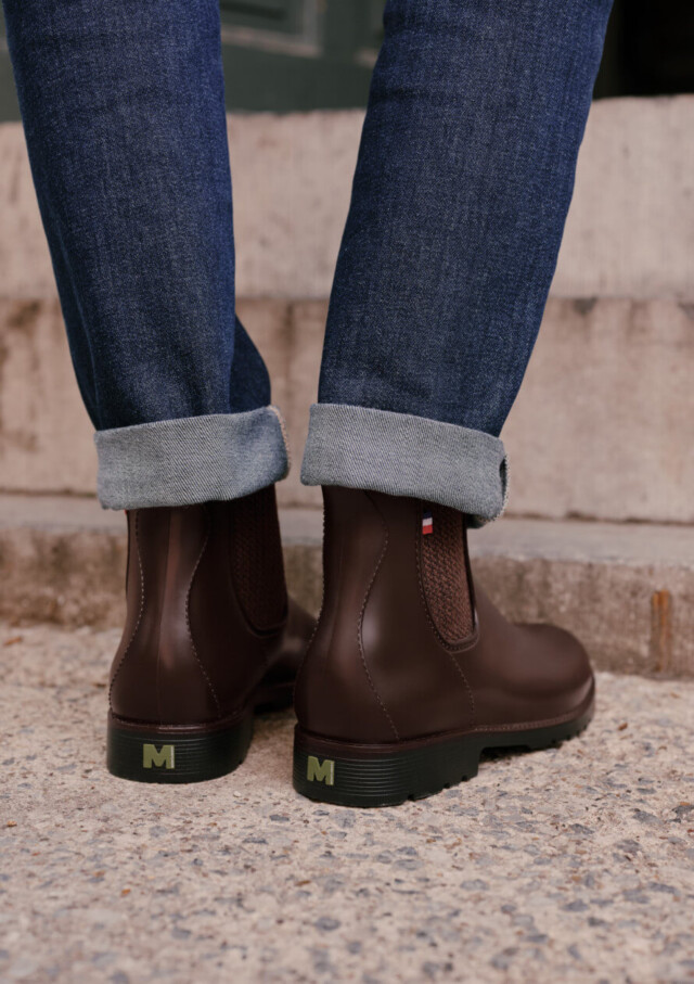 Montlimart - BOOTS MONTPLUIE MARRON JACQUARD