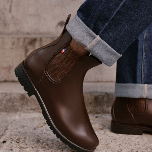 Montlimart - BOOTS MONTPLUIE MARRON JACQUARD