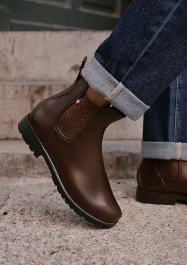 Montlimart - BOOTS MONTPLUIE MARRON JACQUARD