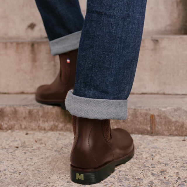 Montlimart - BOOTS MONTPLUIE MARRON JACQUARD