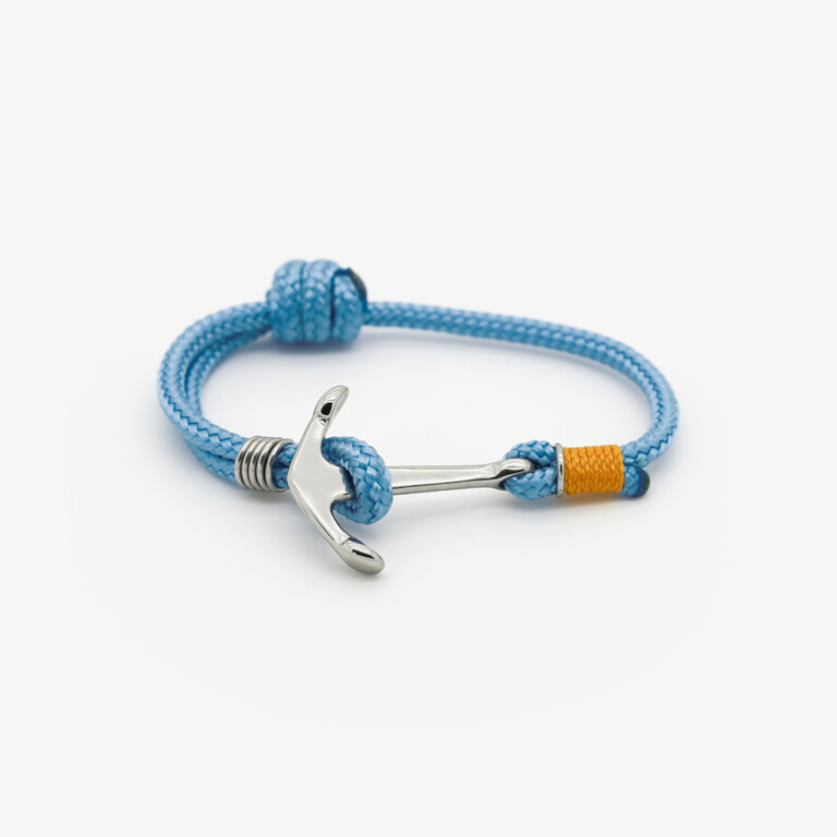 bracelet enfant corde bleu attache ancre packshot monzemare Monzémaré - Trévignon