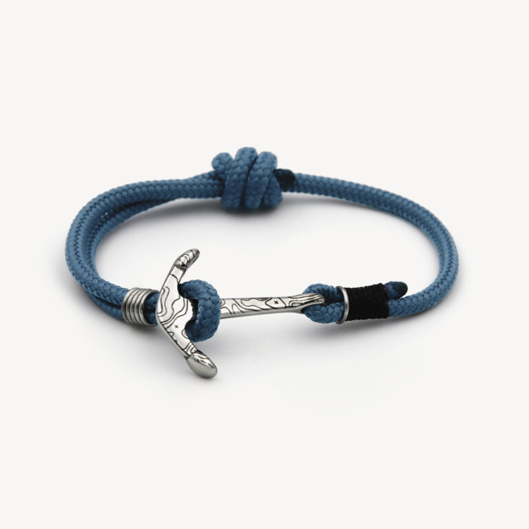 bracelet femme ancre marin bleu packshot monzemare Monzémaré - Carto