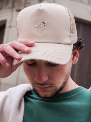 Maison Tricolore - La Casquette Filet Française Homme  Beige