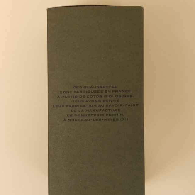 Montlimart - CHAUSSETTES COFFRET MAINE OCRE/ECRU/TERRACOTTA