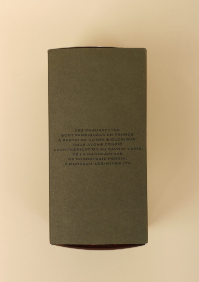 Montlimart - CHAUSSETTES COFFRET MAINE OCRE/ECRU/TERRACOTTA