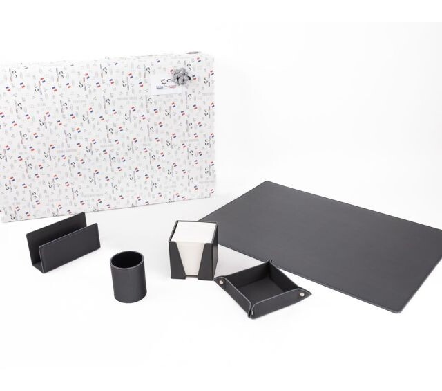 Lavoisier Maroquinier - Coffret classique 60cm en cuir noir - COF-500-60