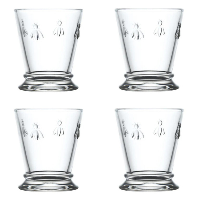 LA ROCHERE - Coffret de 4 verres à eau LA ROCHERE Abeille gobelets