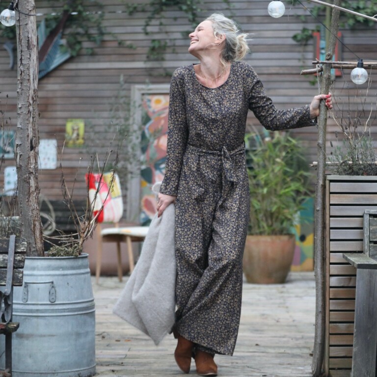 Quintessence - Combinaison Perla - coton nuit fleurie