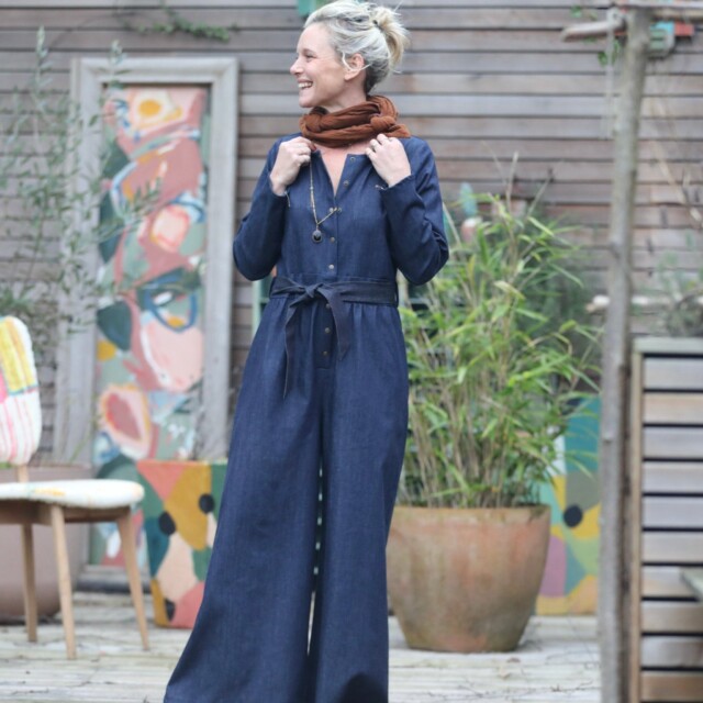 Quintessence - Combinaison Perla - jean bleu brut