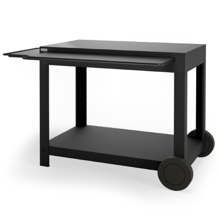 LE MARQUIER - Desserte LE MARQUIER Ingénieuse noire pour plancha de 45 à 75cm