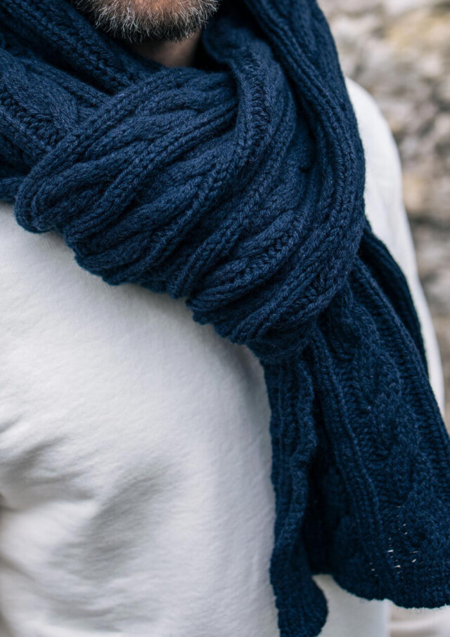 Montlimart - Echarpe Torsade Marine