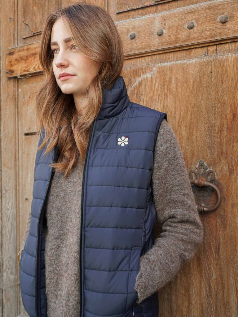 Maison Tricolore - Le Gilet Doudoune Femme Fabriqué en France - Marine