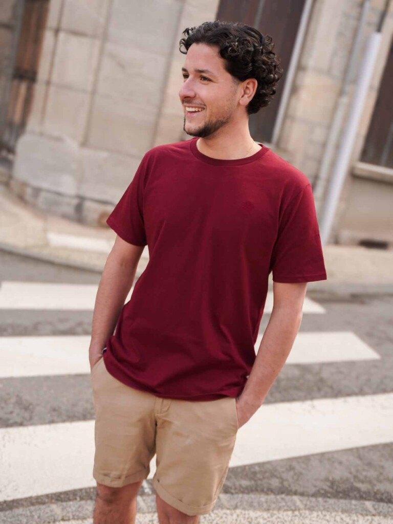 Maison Tricolore - Le Véritable T-Shirt Coton Bio - Bordeaux