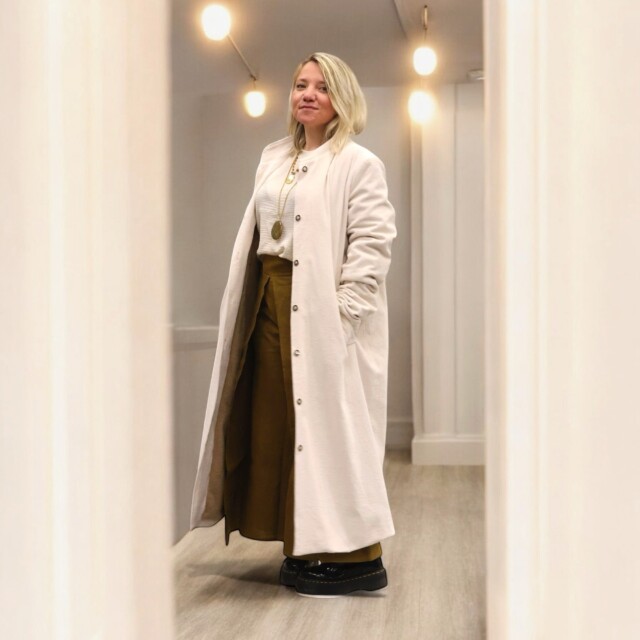 Quintessence - Manteau Paul long - lainage noir