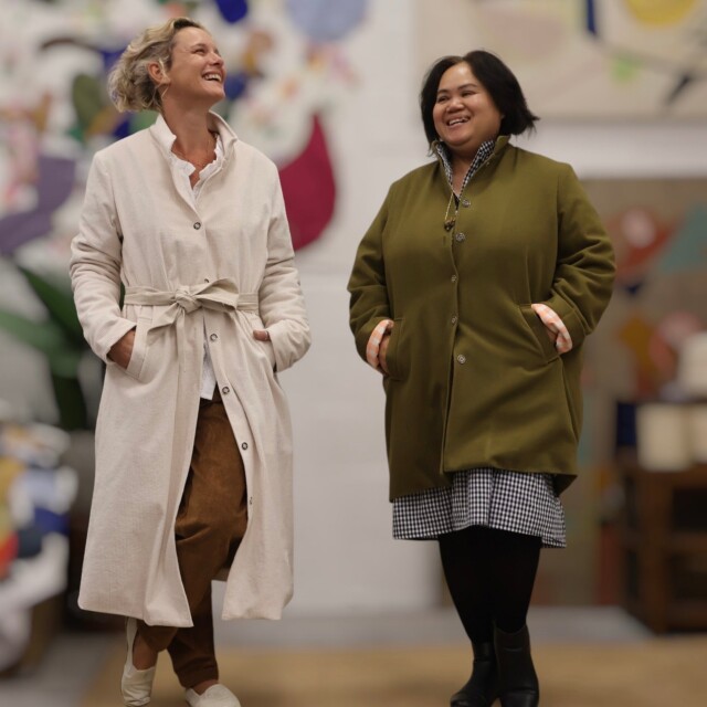 Quintessence - Manteau Paul long - lainage noir