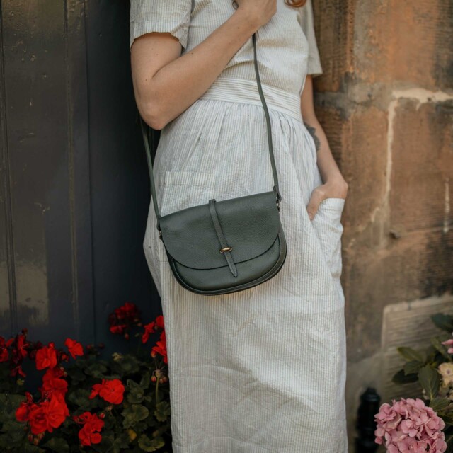 Bleu De Chauffe - Mini sac postier Java - Tourbe