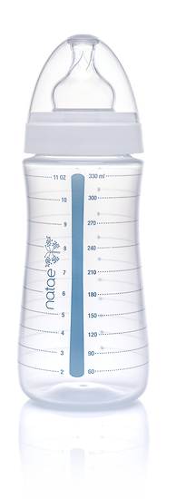 Biberon Polypropylène 330ml / 11oz – Avec tétine silicone par la marque NATAE NATAE - Biberon Polypropylène 330ml / 11oz – Avec tétine silicone