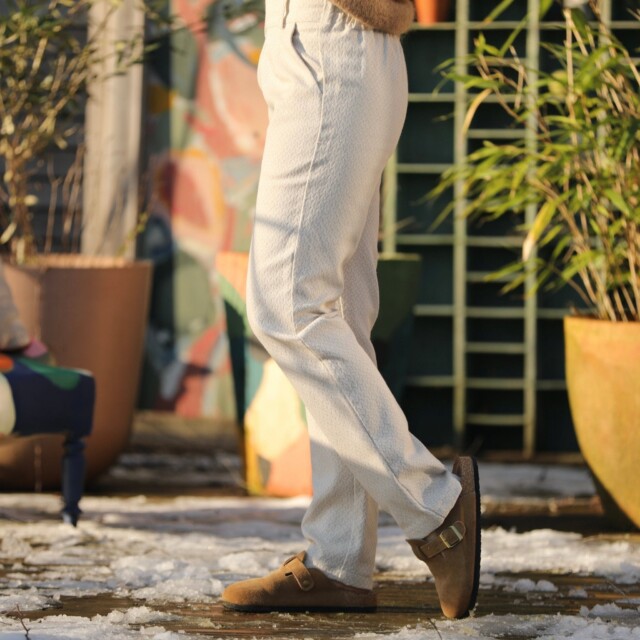 Quintessence - Pantalon Marcus - armuré chanvre/coton naturel
