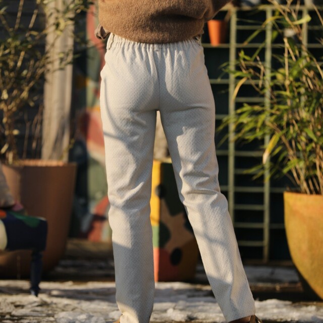 Quintessence - Pantalon Marcus - armuré chanvre/coton naturel