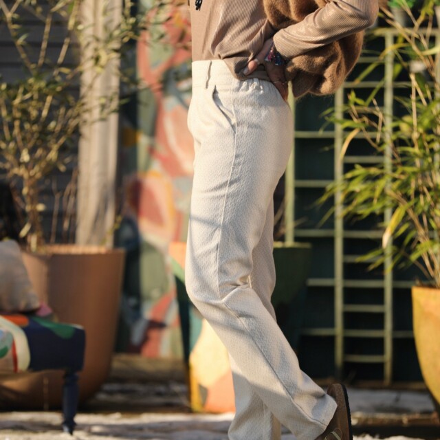 Quintessence - Pantalon Marcus - armuré chanvre/coton naturel