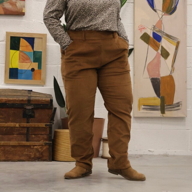 Quintessence - Pantalon Marcus -lin émeraude