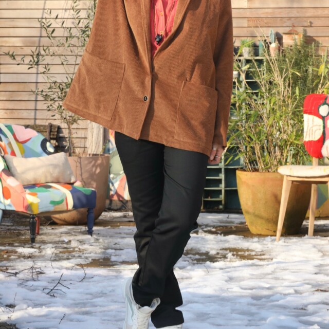 Quintessence - Pantalon Marcus - sergé de coton noir