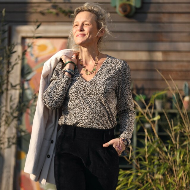 Quintessence - Pantalon Marcus - velours côtelé noir